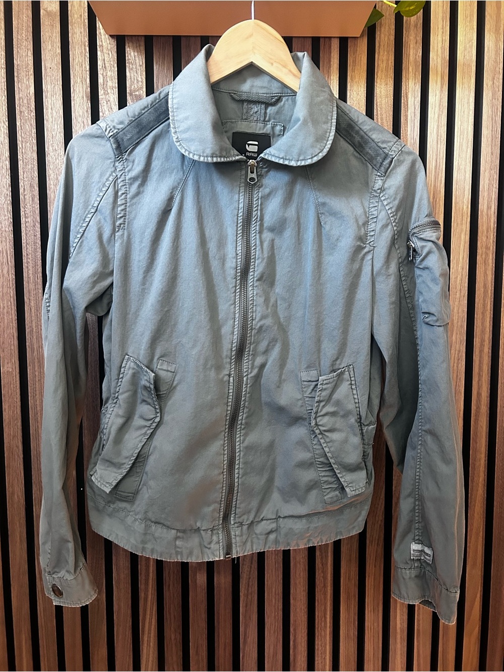 Casual G Star Raw kaki light wash zip-Front Jacket